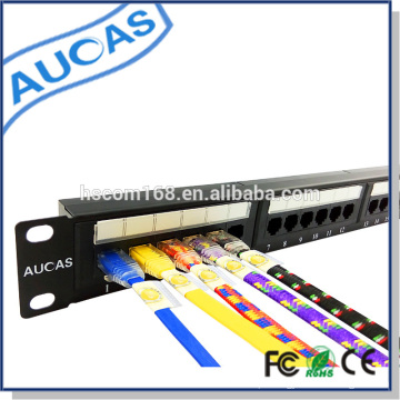 Novos produtos cat5e 24 porta krone patch panel fabricados na China